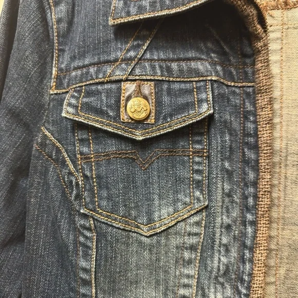 CAbi Blue Jean Jacket with Fringe Detail - Picture 8 of 13